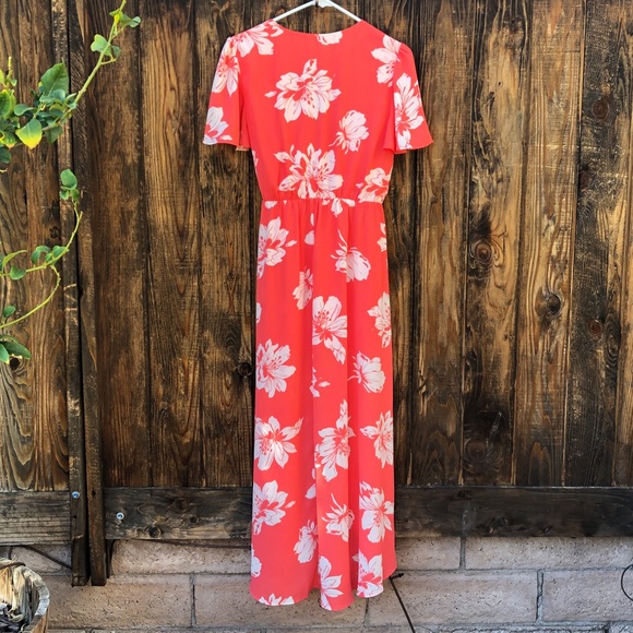 Mi Ami High/Low Wrap Floral Dress - Picture 2 of 8